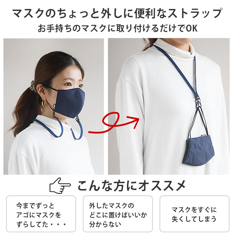 マスクストラップ 耳 在庫あり 一時保管 保管 失くさない 紐 調節 即納 補助 日本製 洗える 国産 おしゃれ シンプル メール便送料無料 マスク 補助